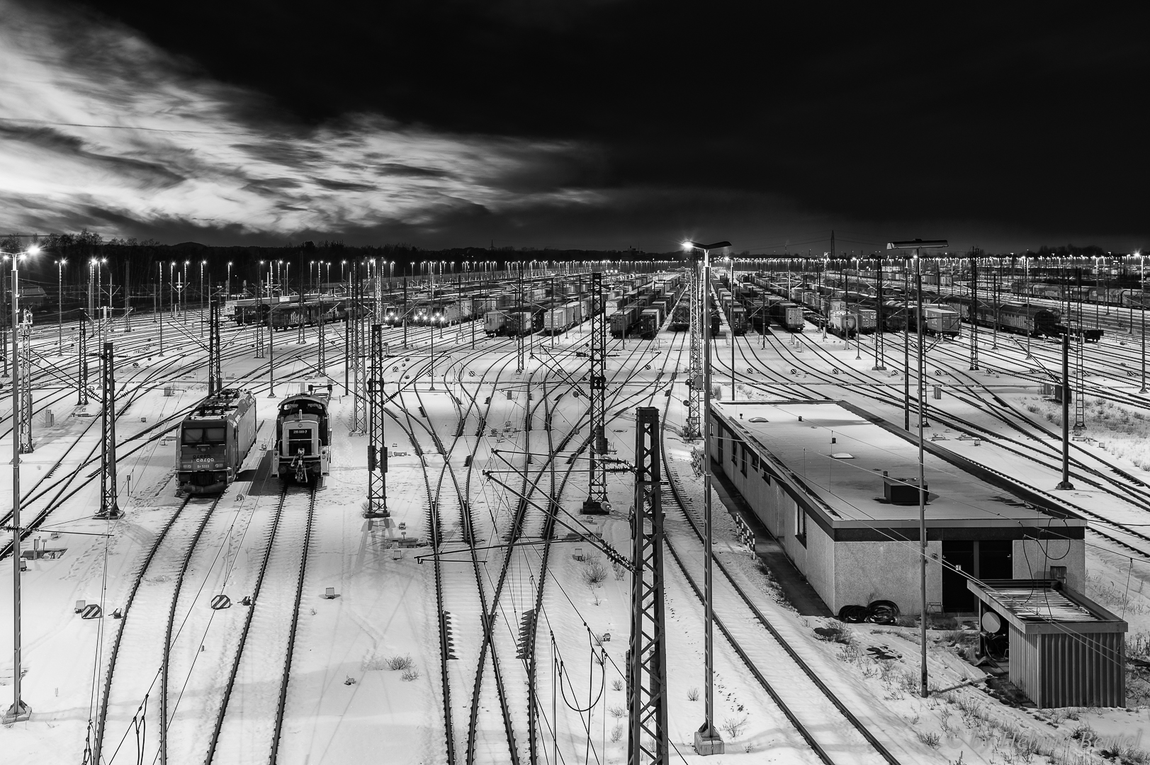 Rangierbahnhof Maschen - die Zwei warten auf Arbeit