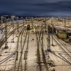 Rangierbahnhof Maschen @ night - auch hier ist nicht so viel los.