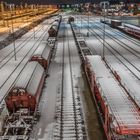 Rangierbahnhof Maschen @ night - nicht viel los.