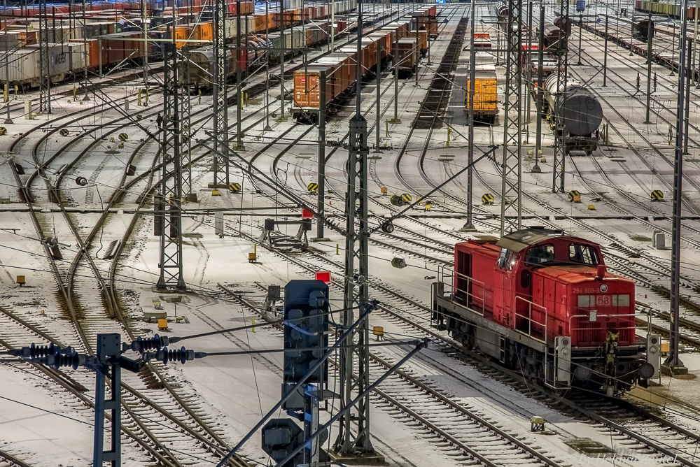 Rangierbahnhof Maschen @ night - welchen nehm ich nur?