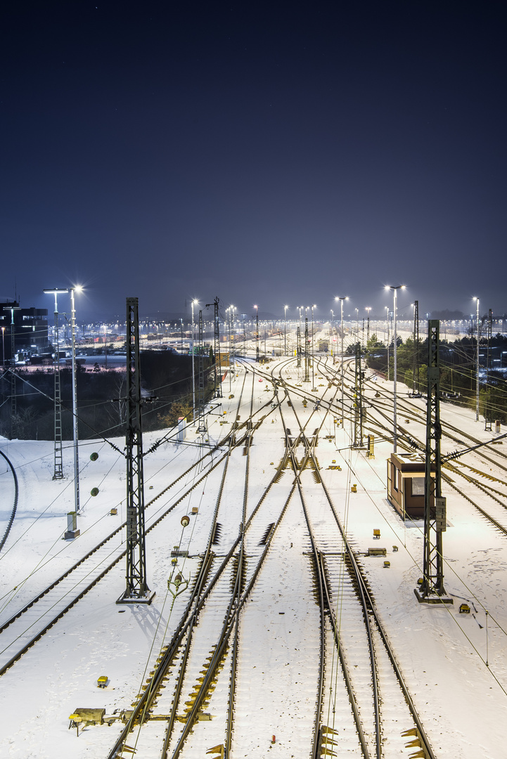 Rangierbahnhof Maschen Winter 1