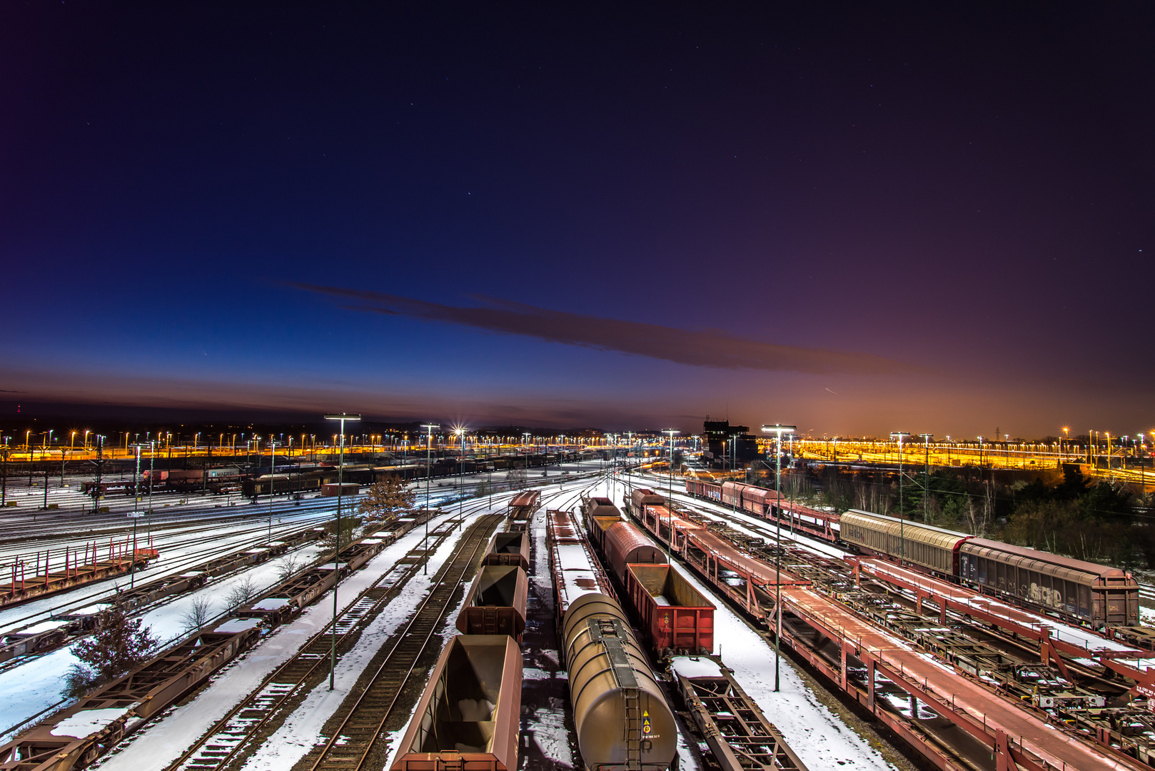 Rangierbahnhof Maschen Winter 2