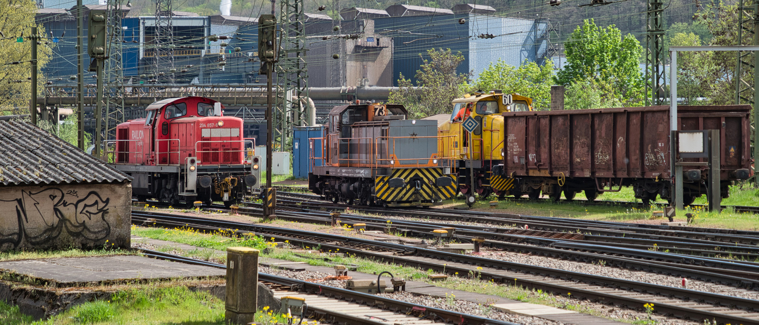 Rangierbetrieb im Bahnhof Völklingen (10)