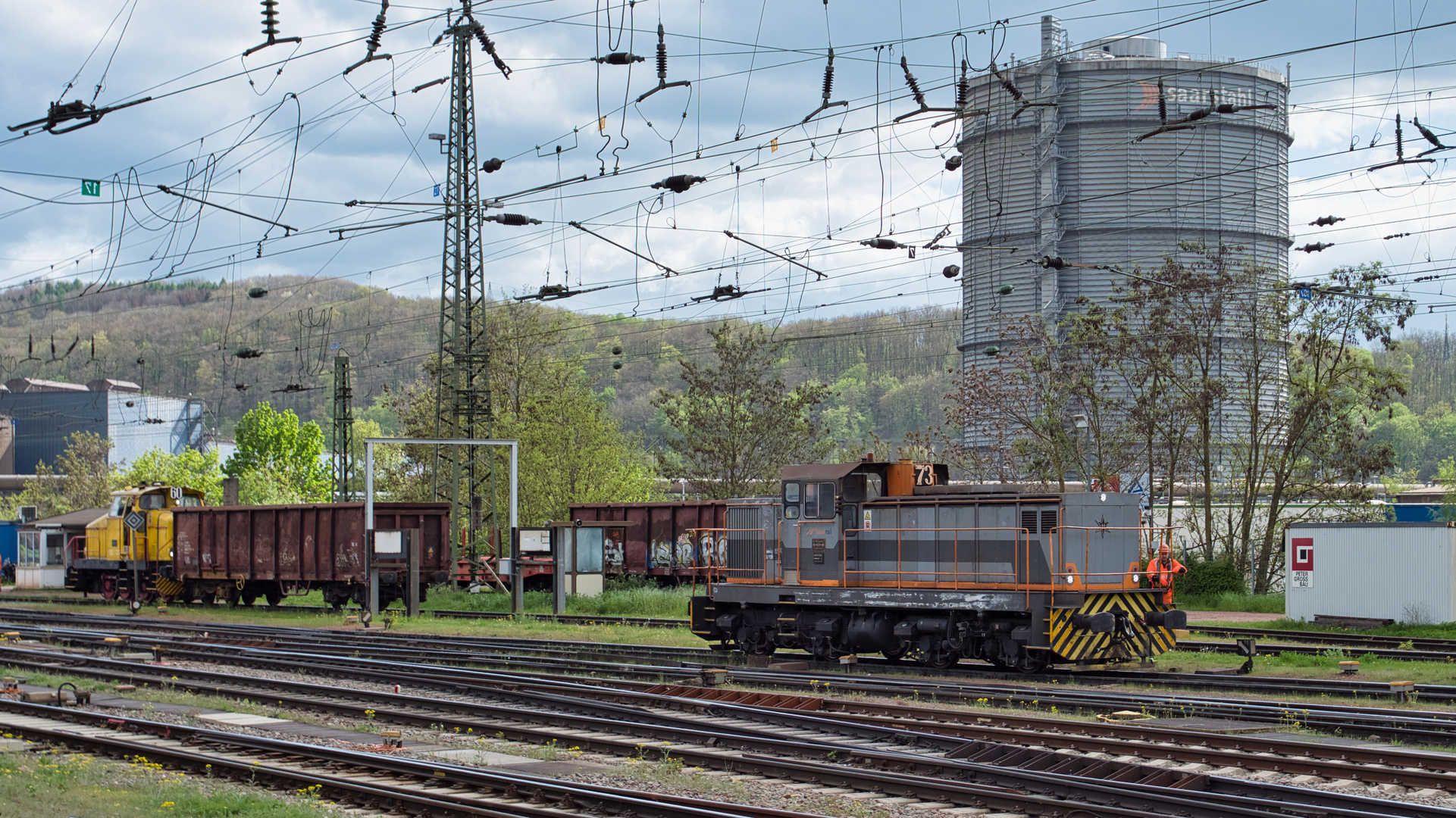 Rangierbetrieb im Bahnhof Völklingen (4)