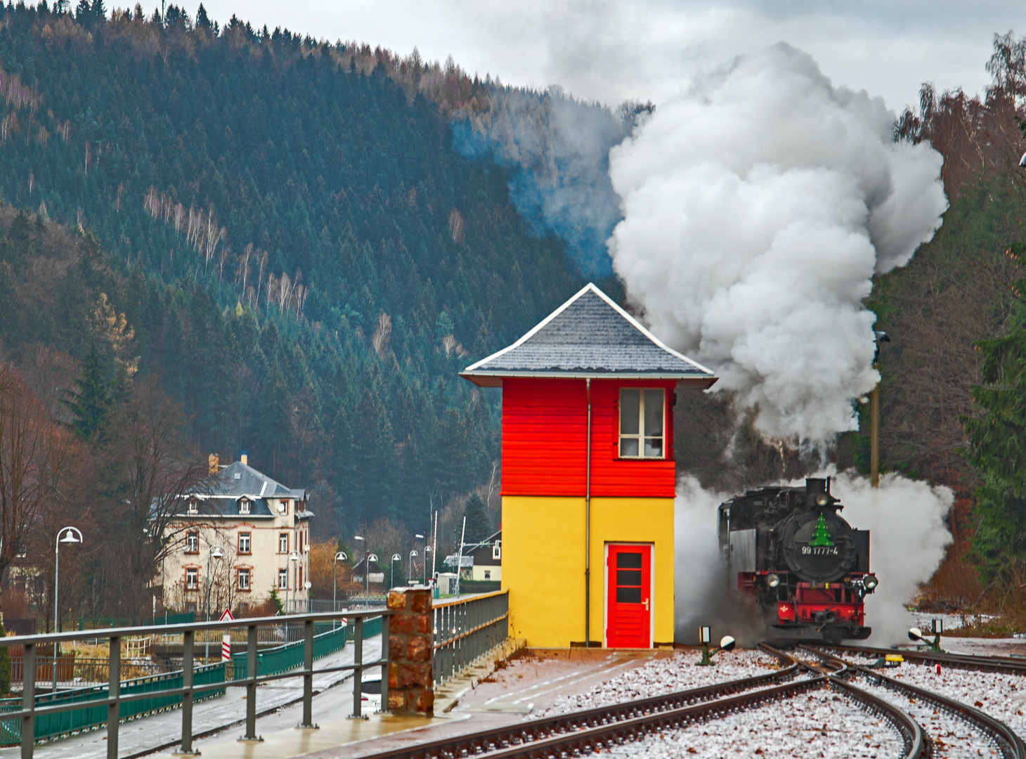 Rangierfahrt am Bhf. Kurort Kipsdorf