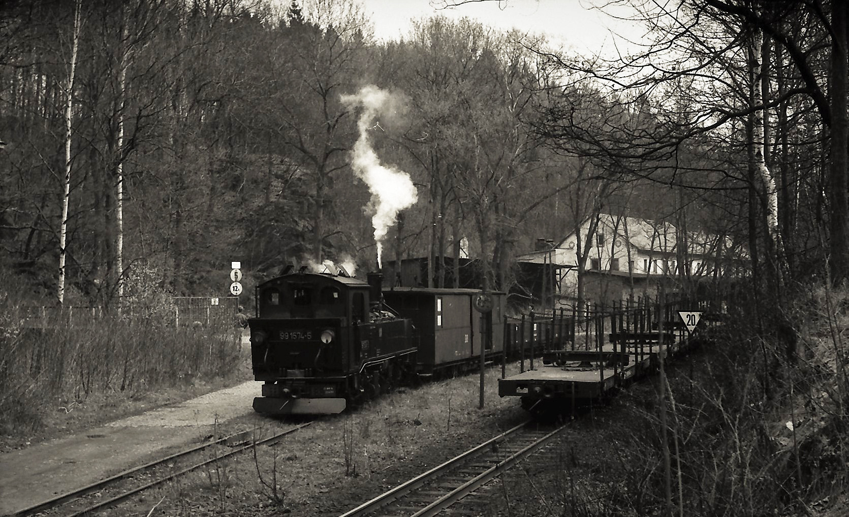 Rangierfahrt in Spechtritz .