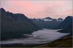 Rapadalen im Nebel