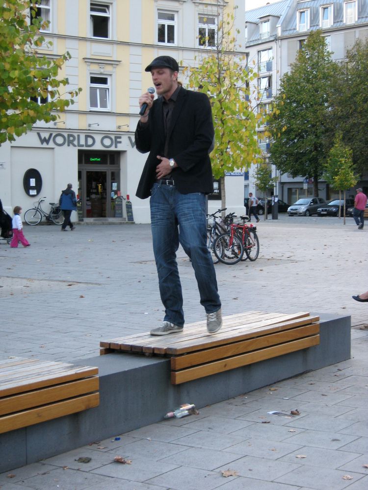 Rapmusik am HM-Platz