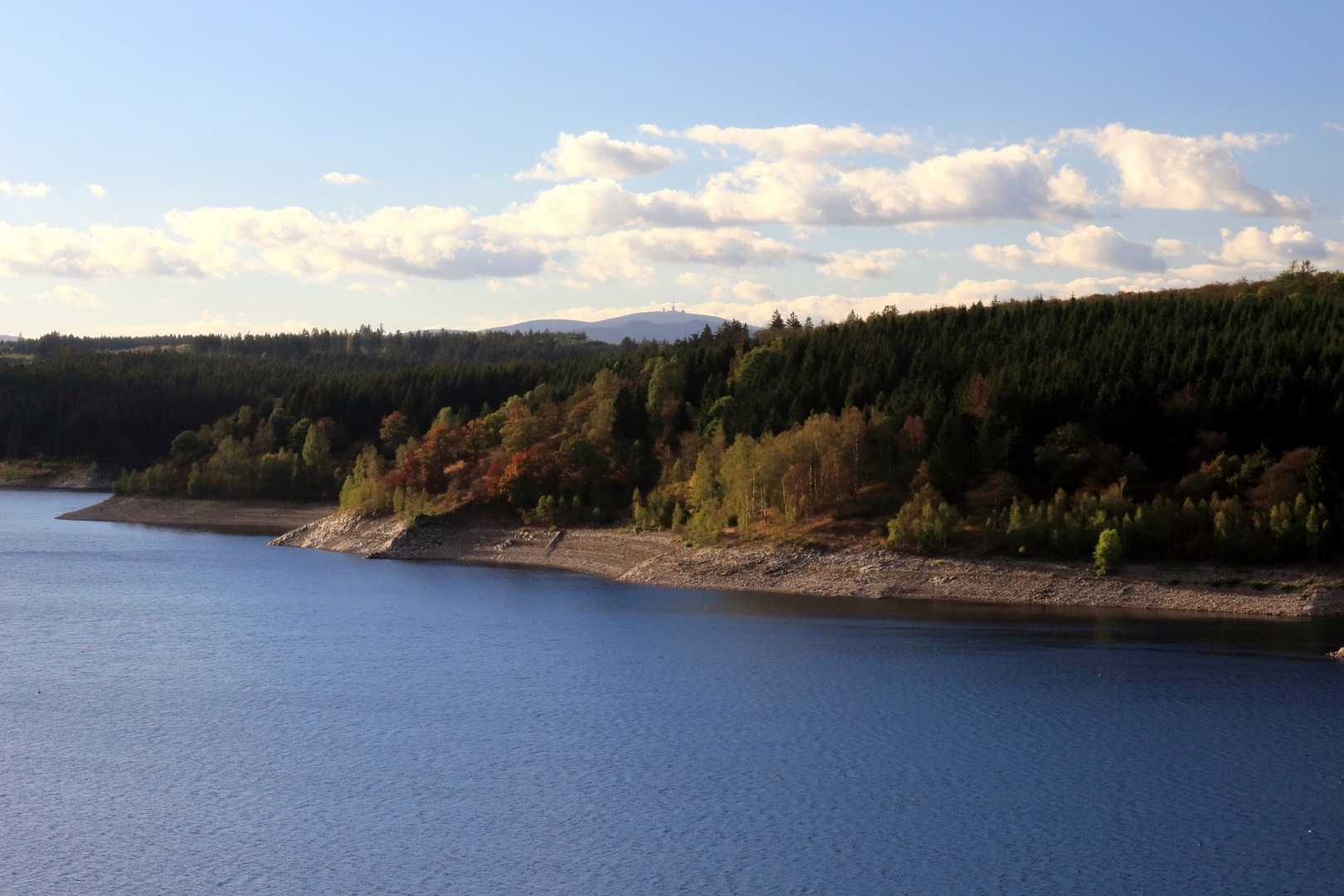 Rappbodetalsperre mit Brockenblick