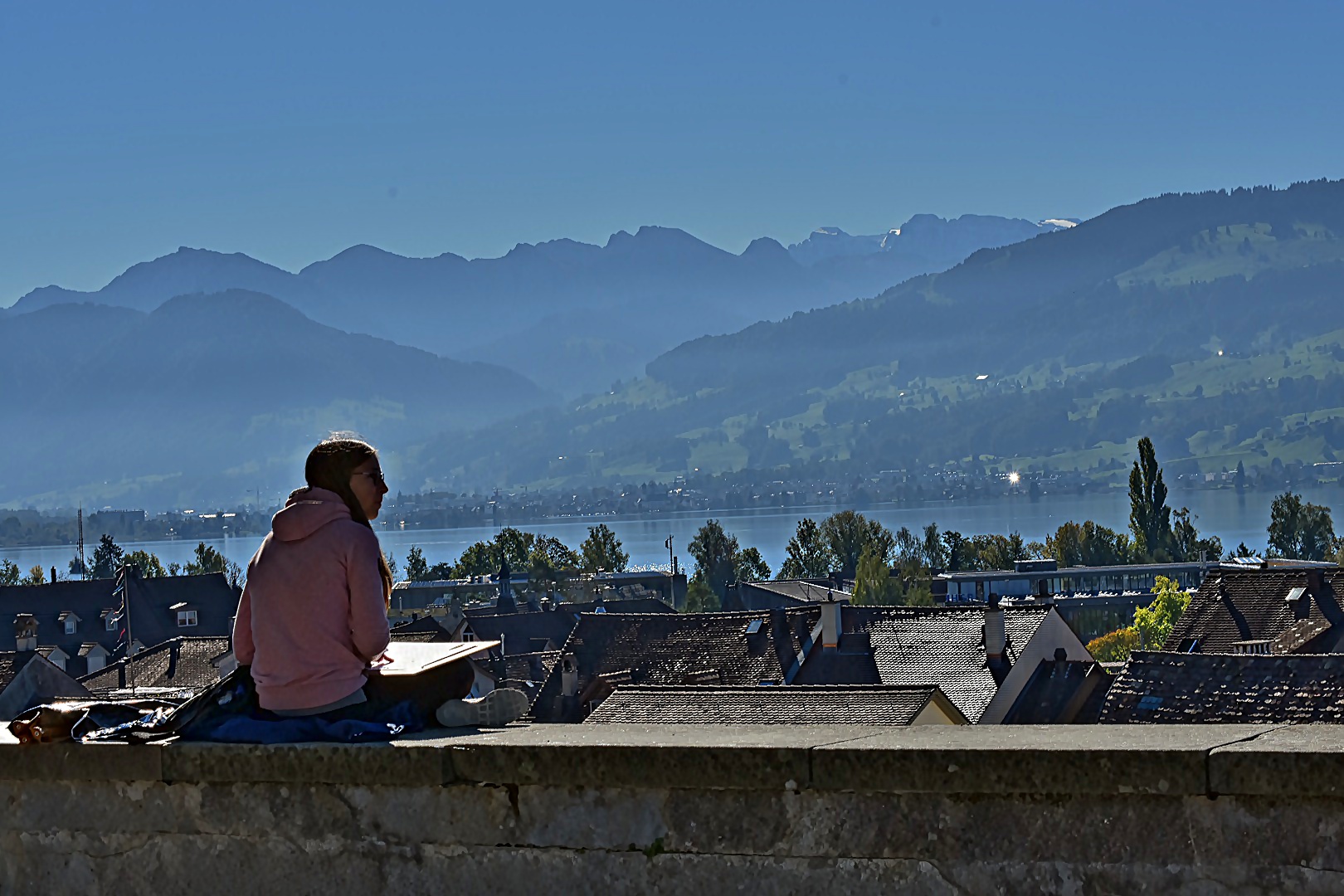 Rapperswil, Blick auf den Zürichsee