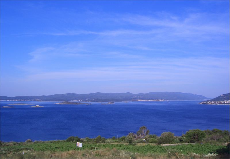 Rapsody in green and blue -Channal of Korcula