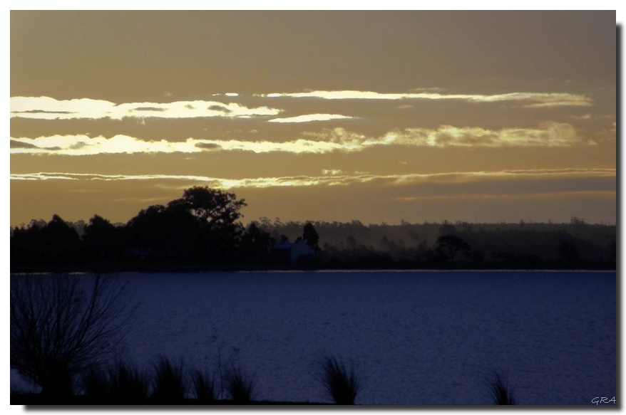 Raro atardecer...