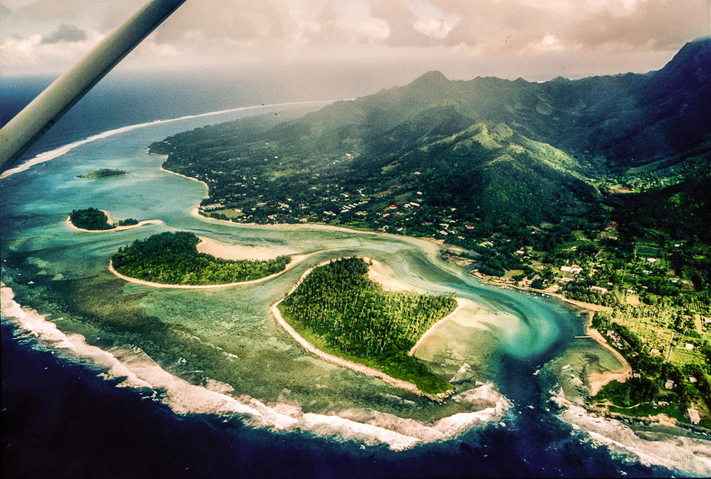 Rarotonga aus der Luft