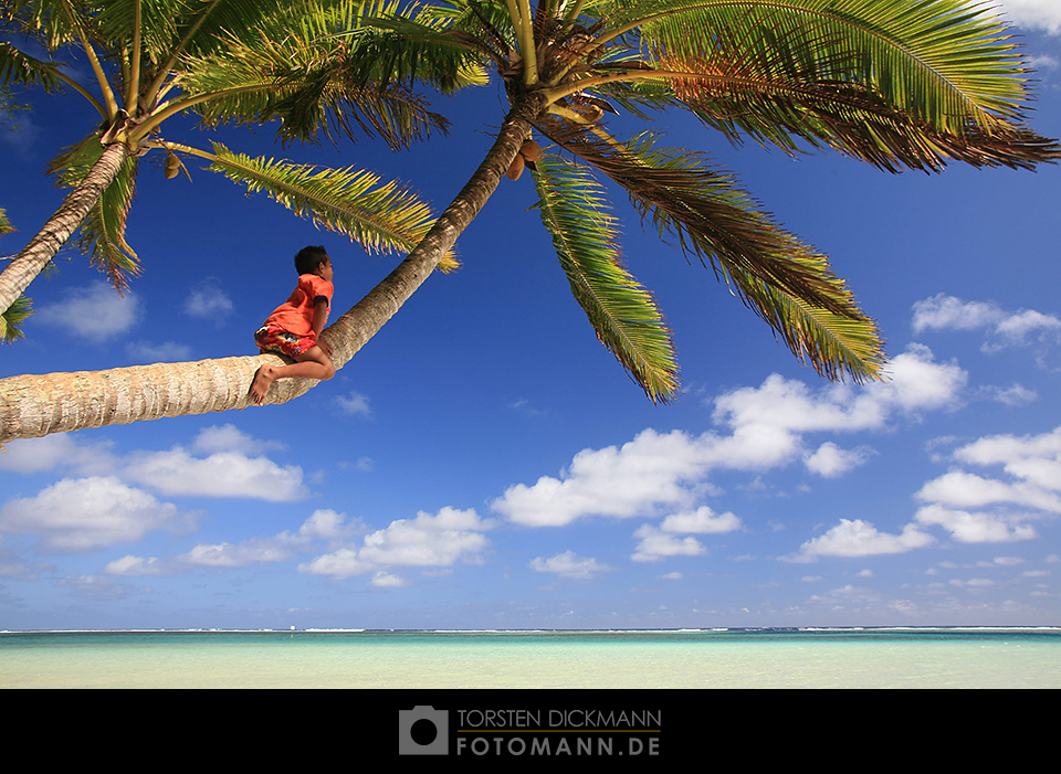 Rarotonga Beach Scene