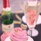 Rasberry Champagne Cupcakes