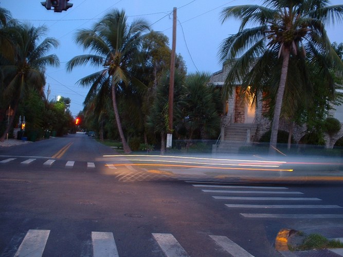 Raser auf Key West in der Nähe von Smathers Beach