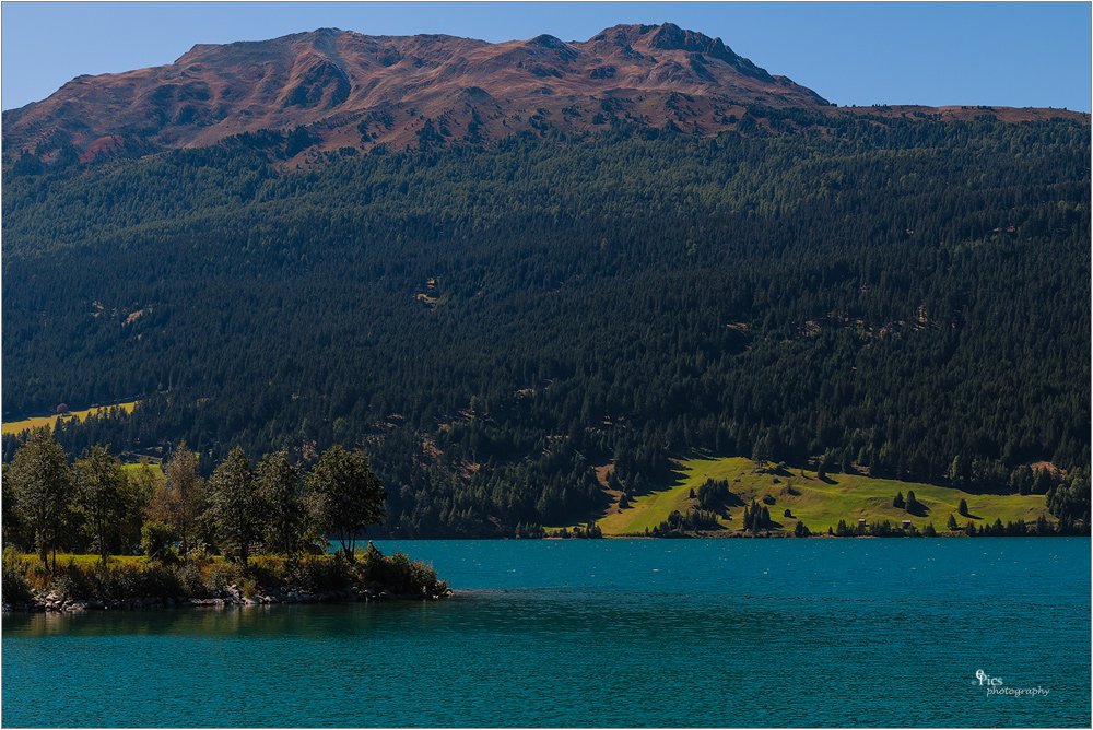 Rast am Reschensee