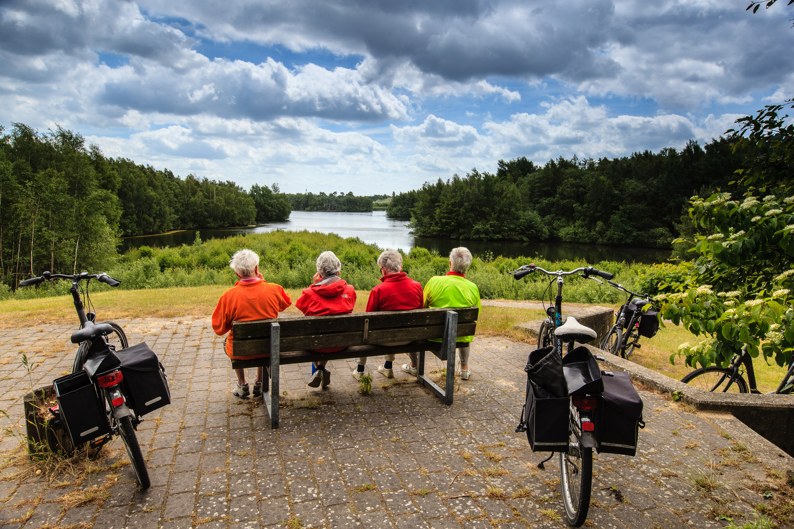 Rast am Speicherbecken in Geeste - Emsland