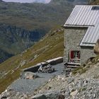 Rast an der Tschierva Hütte