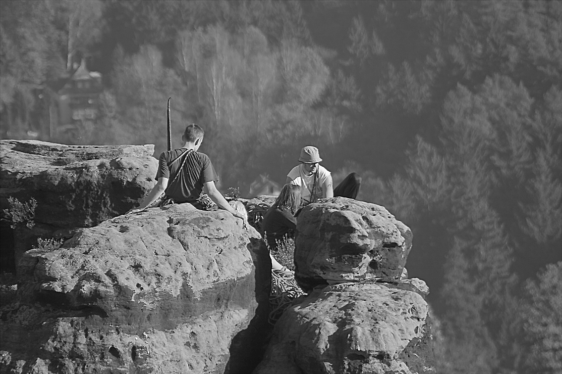 Rast auf dem Gipfel