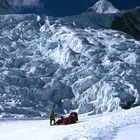 Rast auf dem Gletscher