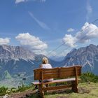 Rast mit Blick auf Zugspitze