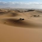 Rast nach einem Ritt in die Dünen bei Merzouga