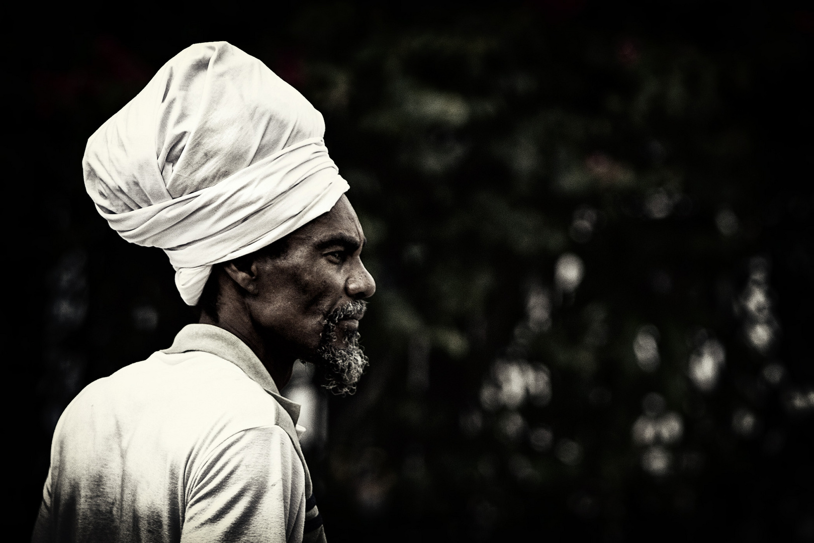 * Rastafari man at Victoria market *