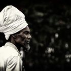 * Rastafari man at Victoria market *