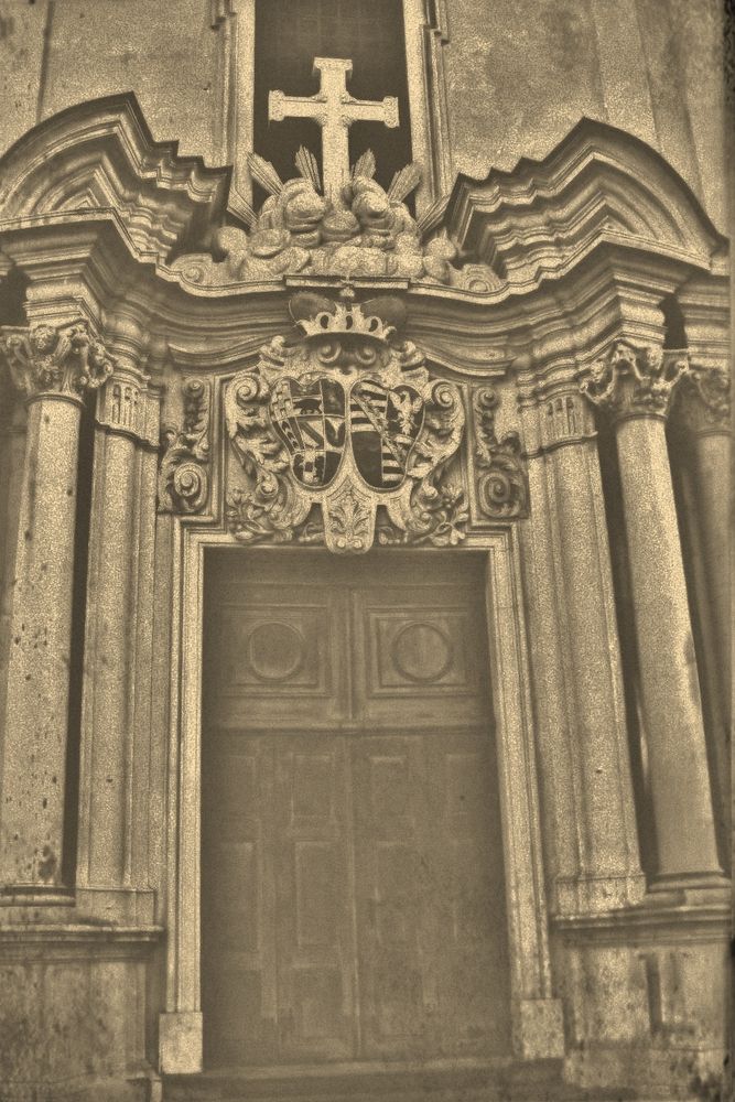 Rastatt, Portal der Schlosskirche