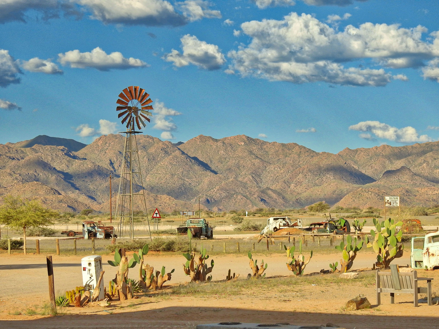 Raststätte Solitaire in der Namib