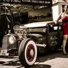 rat rod and pin-up girl