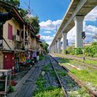 Ratchathewi - Makkasan (SRT) Station in Richtung Bangkok Bahnhof