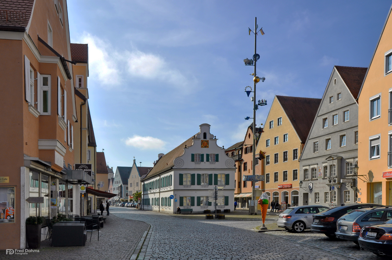 Rathaus Aichach. Bayern