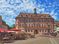 Rathaus am Marktplatz in Neustadt a.d.W.