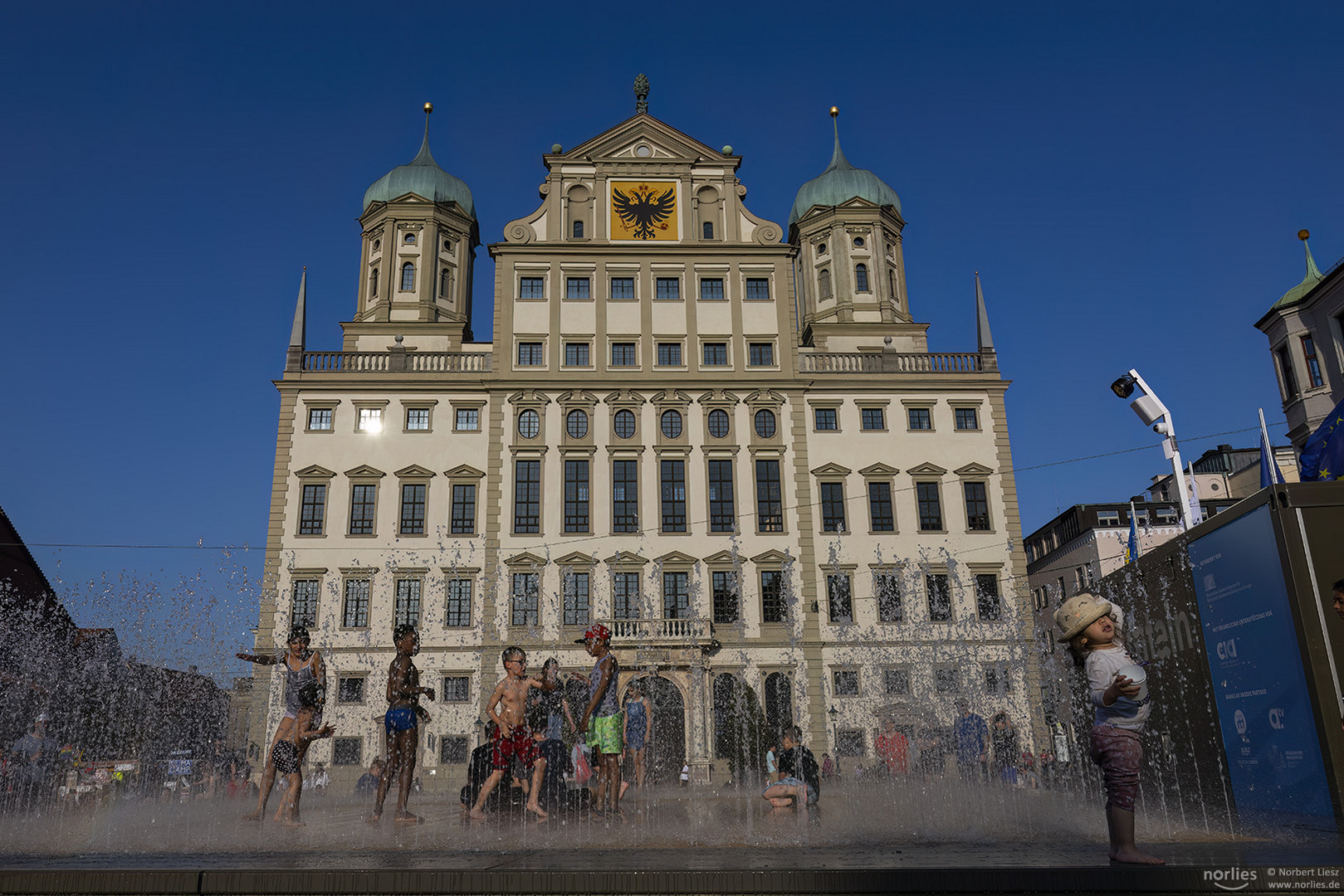 Rathaus Augsburg mit Playfountain