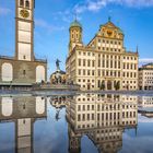 Rathaus Augsburg Spiegelung