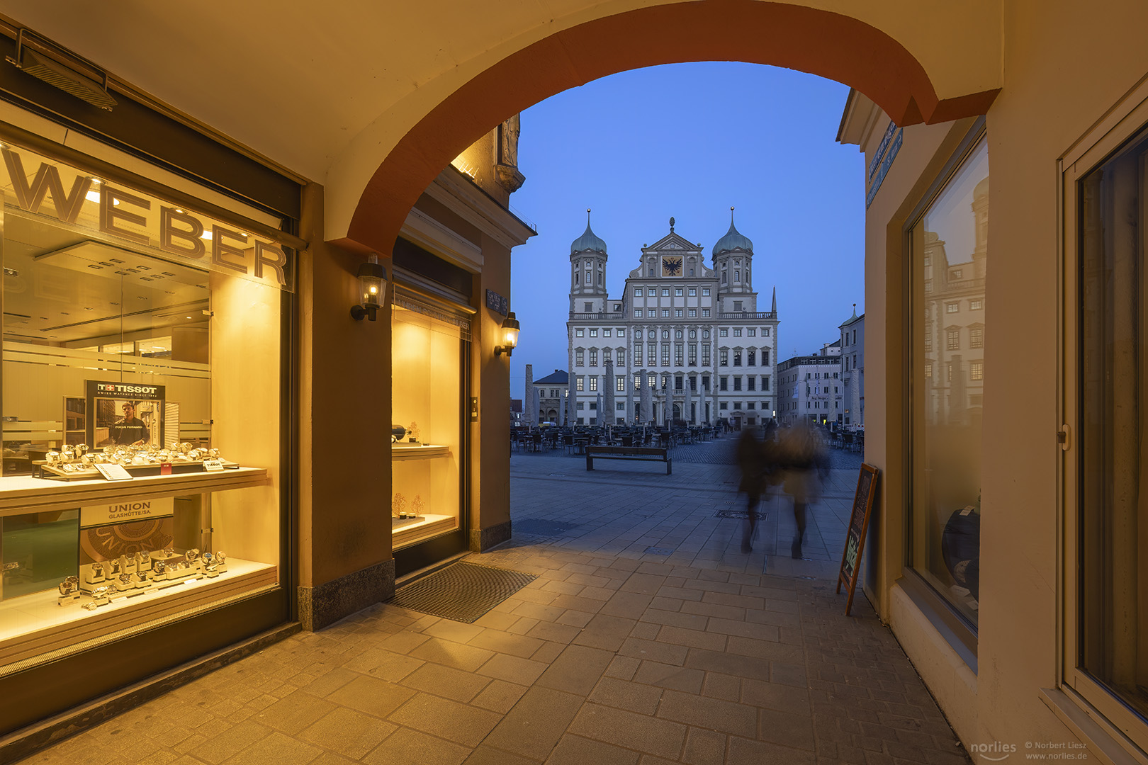 Rathaus Augsburg unter dem Bogen