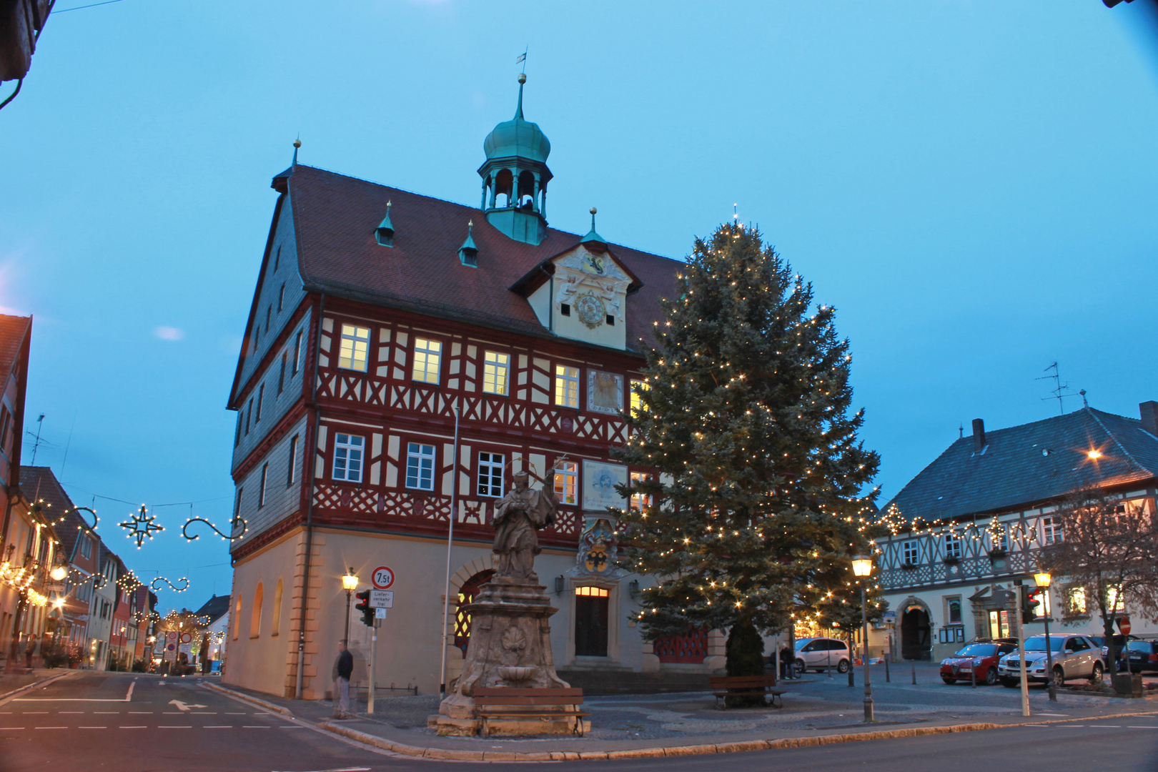 Rathaus Bad Staffelstein Foto & Bild | architektur, architektur bei nacht, huber 1 Bilder auf ...