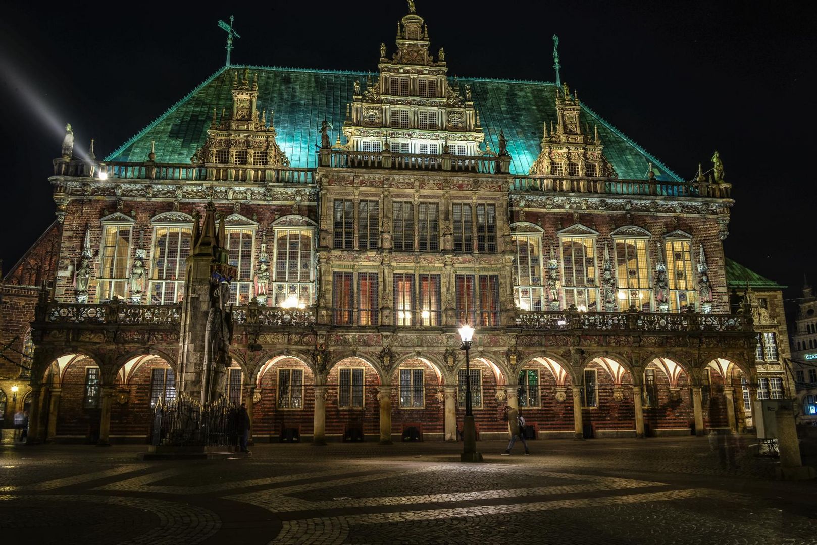 Rathaus bei Nacht