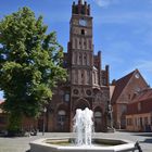 Rathaus BRB mit dem Roland und Sprinnbrunnen 