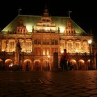 Rathaus Bremen bei Nacht