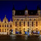 Rathaus Brügge bei Nacht