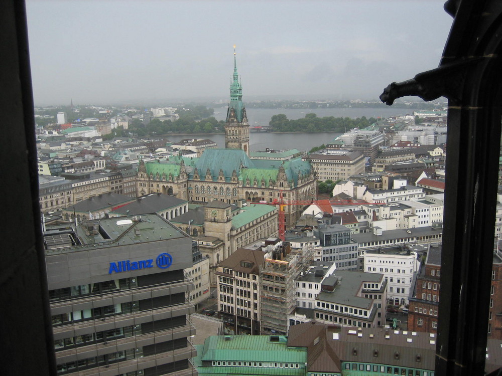 Rathaus de Hamburgo desde la torre