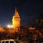 Rathaus Duisburg zur blauen Stunde