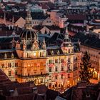 Rathaus Graz am abend