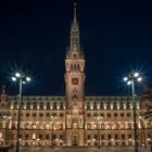 Rathaus Hamburg bei Nacht