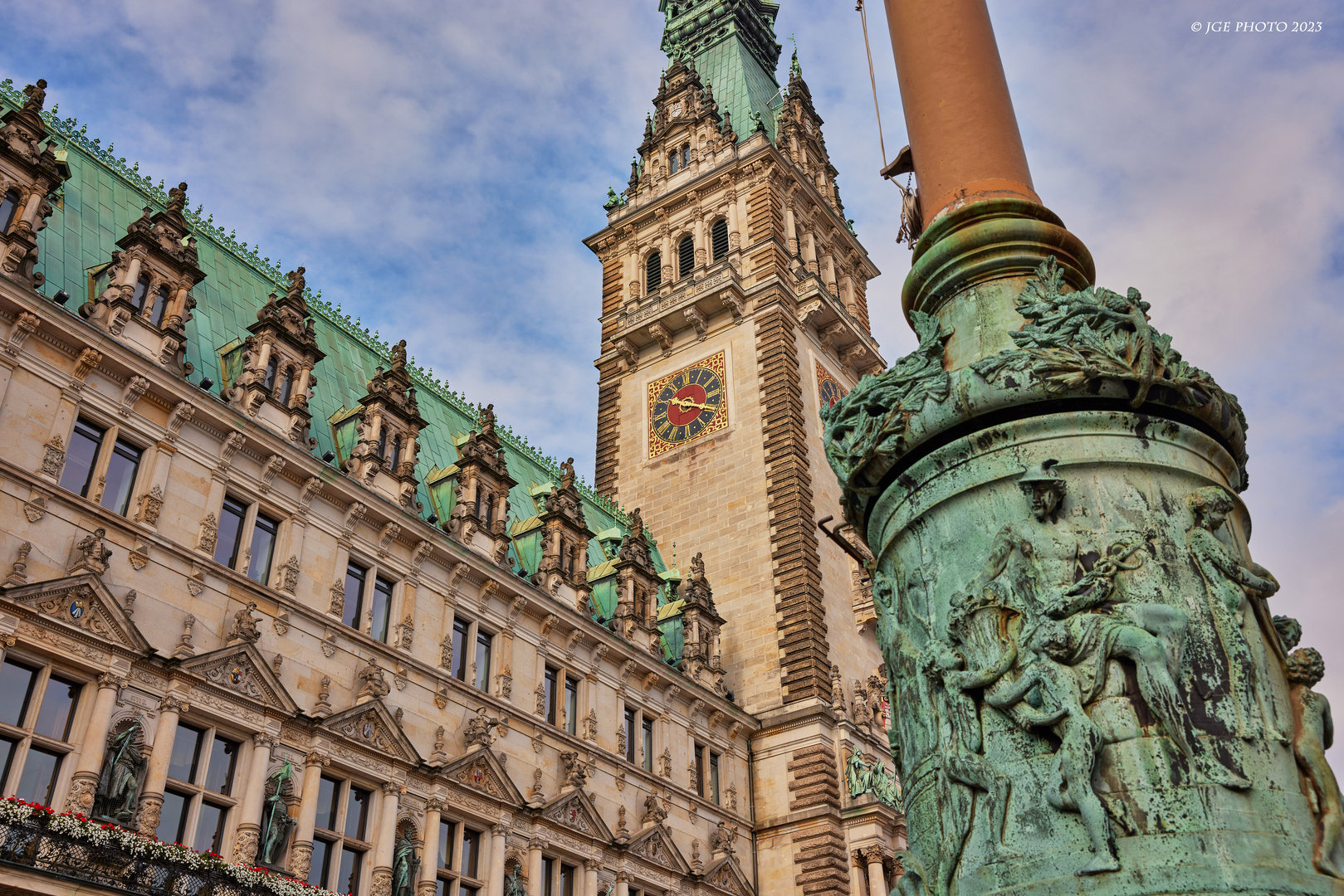 Rathaus Hamburg mit Sitz des Senats der Hansestadt