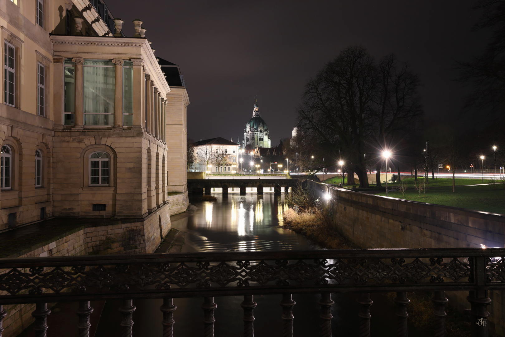 Rathaus Hannover bei Nacht