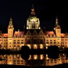 Rathaus Hannover bei Nacht